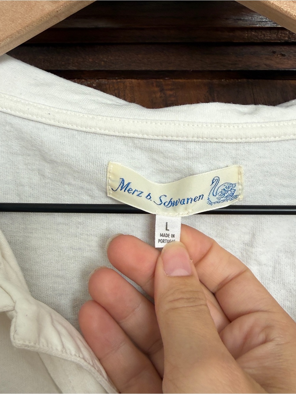 Merz B. Schwanen Men's White Polo Shirt with Chest Pocket - Picture 2 of 5